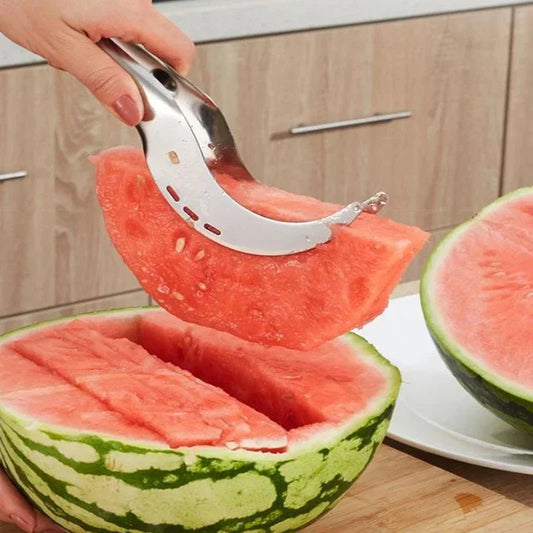 Kitchen Windmill Watermelon Cutter Stainless Steel Artifact Salad Fruit Slicer Cutter Tool Watermelon Digger Accessories Gadgets